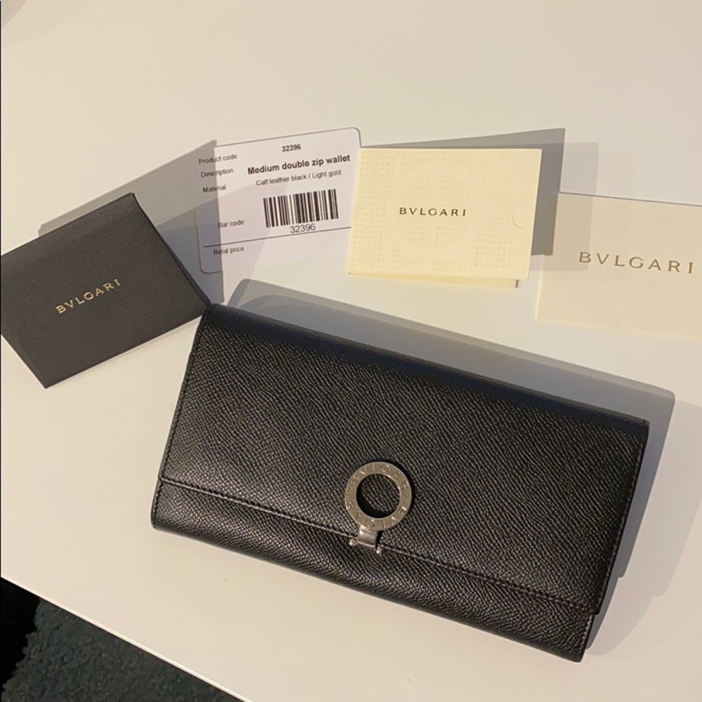 COPY - Bulgari medium double zip wallet